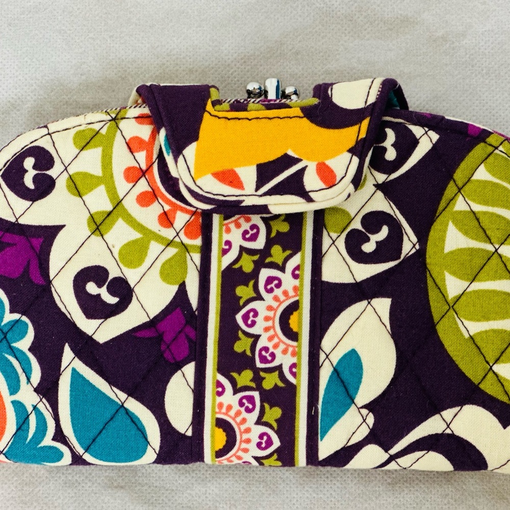 Vera Bradley purple quilted wallet